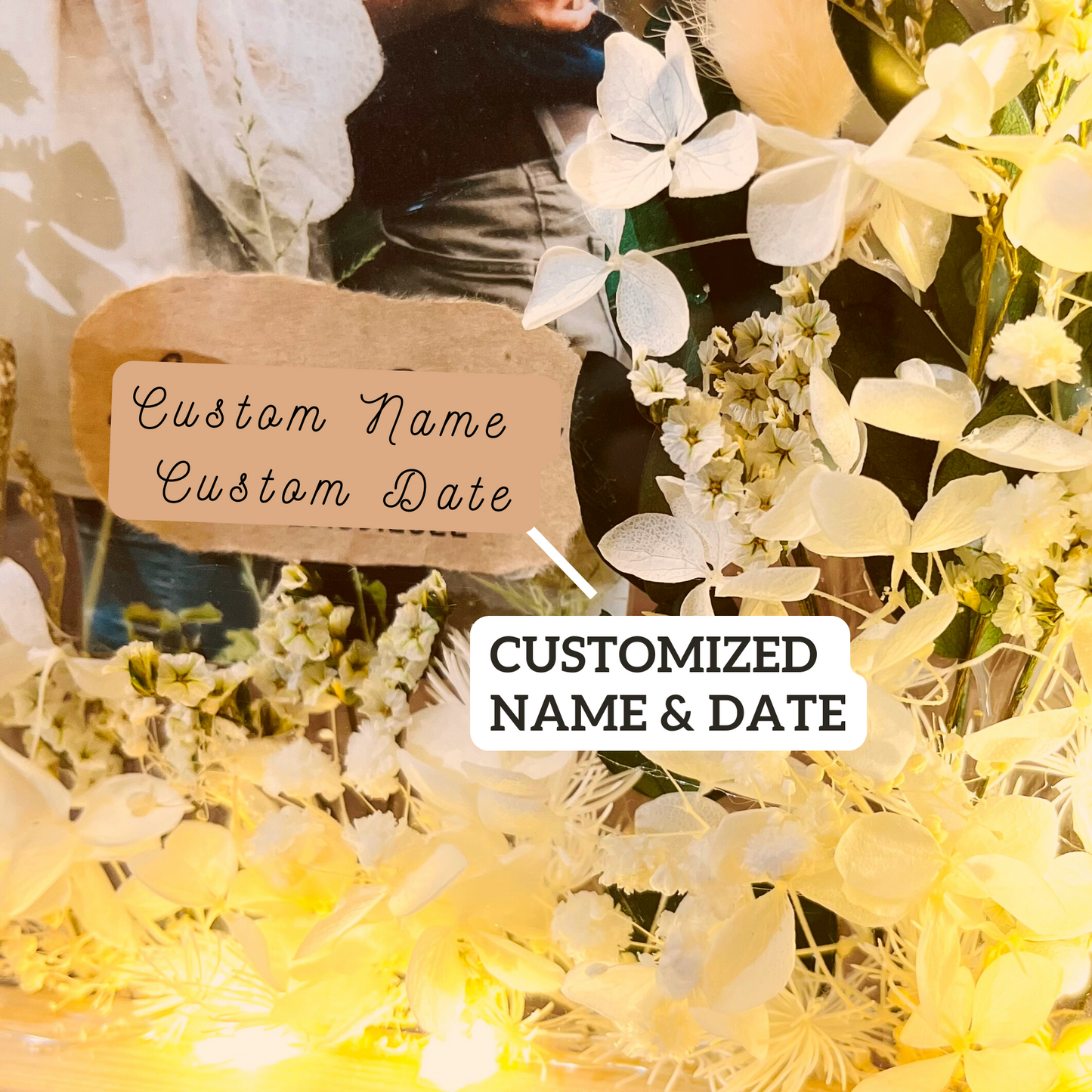 Wood Flower Frame