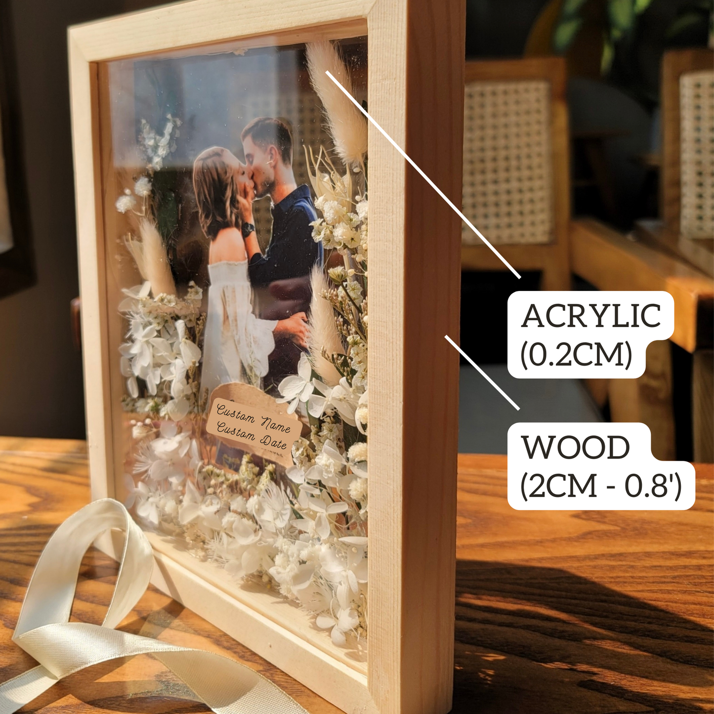 Wood Flower Frame